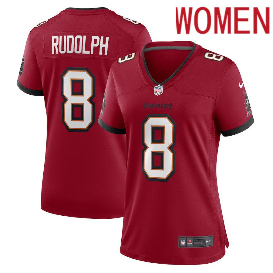 Women Tampa Bay Buccaneers 8 Kyle Rudolph Nike Red Game Player NFL Jersey